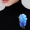 Waterproof Feather Corsage Pin Synthetic Fabric Texture Quick Attach Clip Perfect for Outdoor Weddings Business Occasion