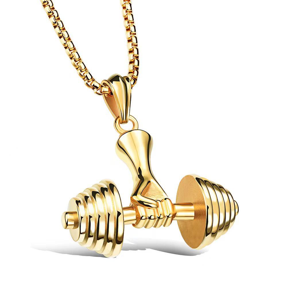 European & American Street Hip Hop Stainless Steel Boxing Glove Couple Necklace - Personalized Titanium Steel Jewelry
