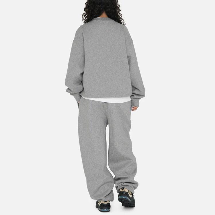 Nike X Stussy Crew Fleece (Asia Sizing) Grey (SS23) Unisex Streetwear DO9338-063