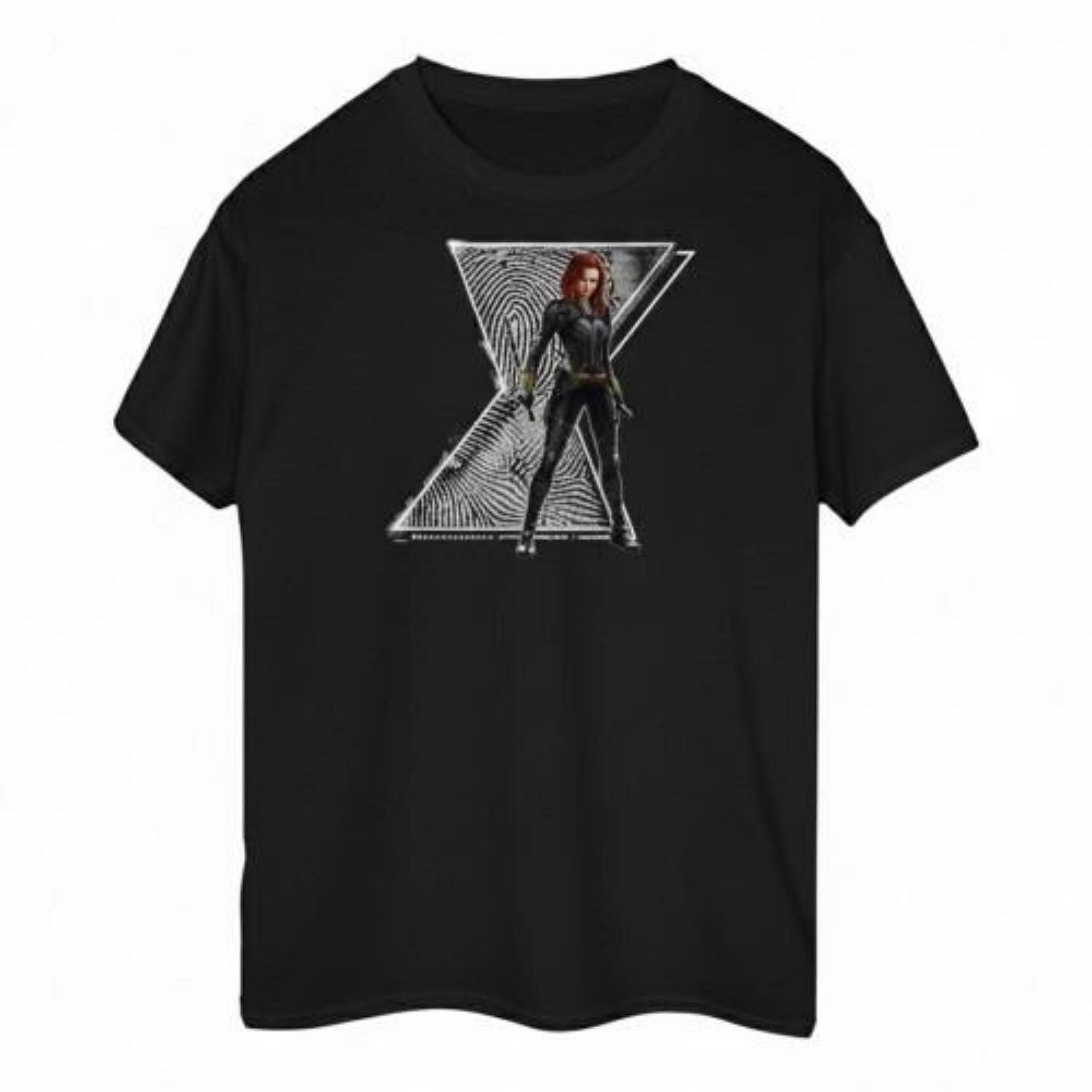 Black Widow Girls Natasha Logo Cotton T-Shirt S