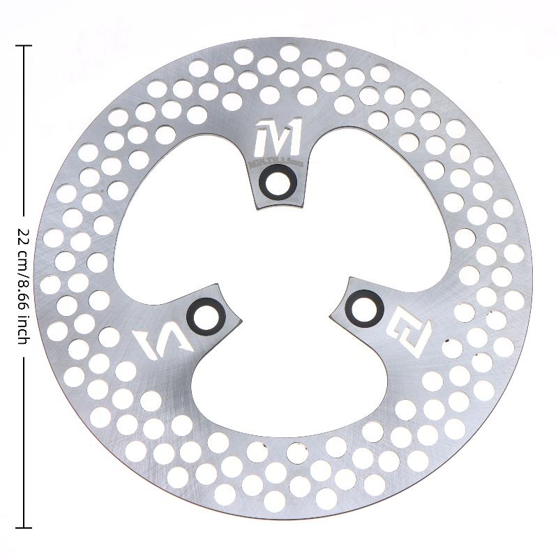 1Pc 200Mm 220Mm 3 Hole Brake Disc, Stainless Steel Front Rear Rotor Disks For Universal Motorcycle Scooter Dirt Bike Atv