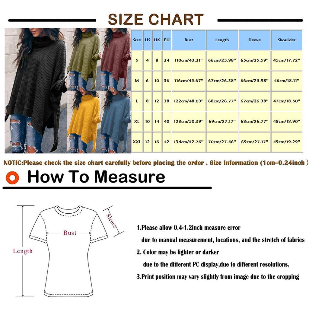 Women's  And Winter Loose Solid Color Irregular Hem Stitching Long-sleeved Pile Collar Knit Sweater Top