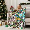 Art S-soupsoup Throw Flannel Blanket Perfect for Sofa Office Bed Travel Sleep Read Relax Camping Four Season Use