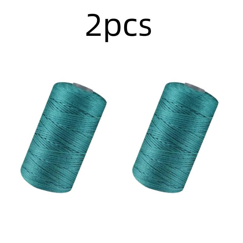 New Summer Crochet Yarn 1.5mm Thin Ice Cotton Thread for Hand Knitting Bag Hat Shoes 100g Hollow Line Colorful Nylon Cord