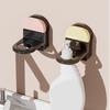 Suction Cup Bathroom Hanger Wall Mounted Hook Space Saving Organizer Adjustable Soap Dispenser Holder for Shower Shampoo Bottle
