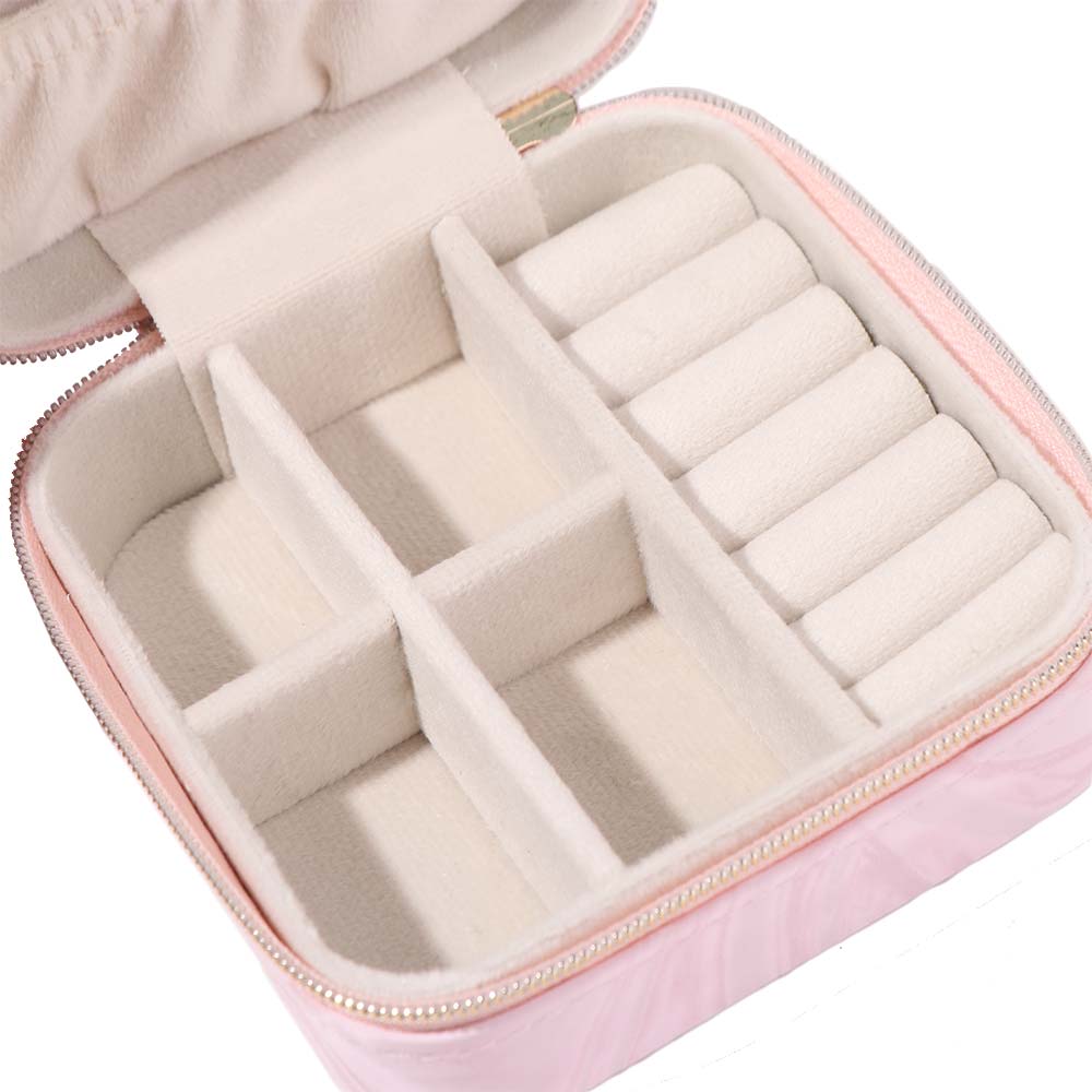 Portable Jewelry Storage Box Mini Jewelry Display Case Earrings Necklace Ring Jewelry Box  Home