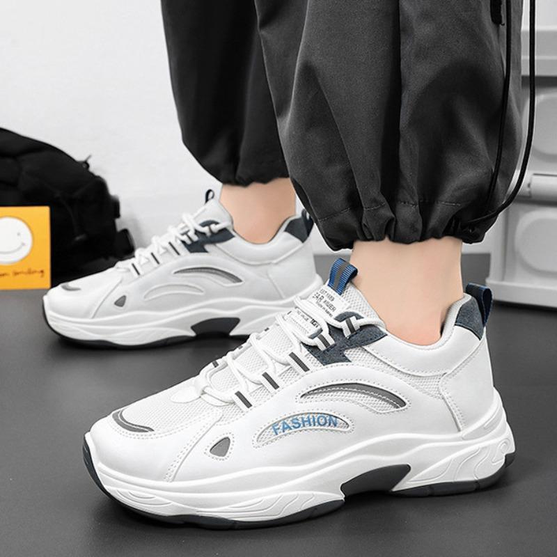 Sneakers for Men Fashion New Breathable Soft-sole Running Shoes Trendy Old Dad Shoe Lightweight Comfortable Platform Shoes Tenis