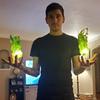 Accesorii Decor Halloween Lampă Simulare Mingi de Foc Plutitoare Lumină Atmosferă Flacără Artificială Pentru Petrecere Cosplay Role Play