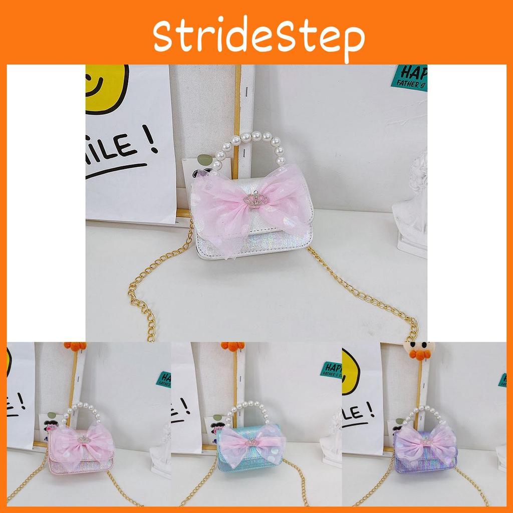 Trendy Breathable And Waterproof Mini Handheld Kids Shoulder Bag With Bow Design