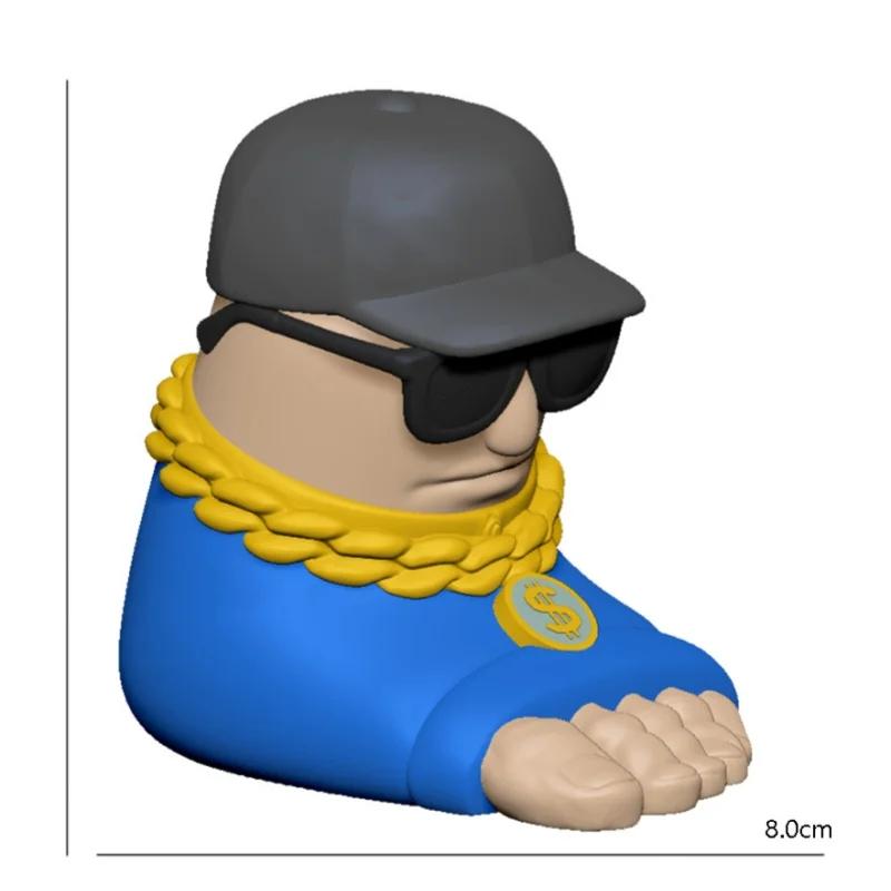 Figurine Rechin Tungtungsahur Figurină Păpușă Amuzantă Decor de Birou Tralalero Tralala Figurină Articulată Mobilă Jucărie Imprimată 3D