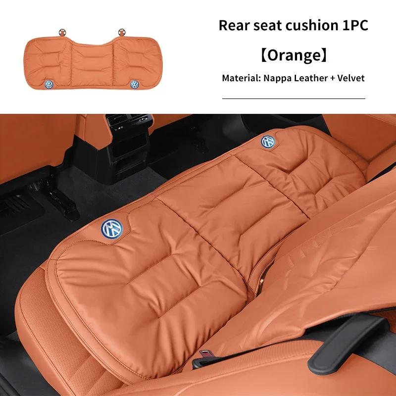Car Front Rear Seat Cover Velour Leather Cushion Backrest Protective Mat For VW Scirocco Beetle Golf Passat Polo Sharan Touran
