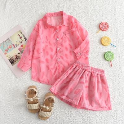 Zweiteiliges Set aus Sonnenjacke und Shorts für Kinder