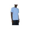 Polo Ralph Lauren Gestreiftes Rundhals Locker Geschnitten Kurzarm T-Shirt Herren Tops Blau 710926741-002