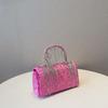 Women Velvet Evening Clutch Bag Diamond Clutch Female Banquet Crystal Tassel Handbags Wedding Purse Party Chains Crossbody Bags
