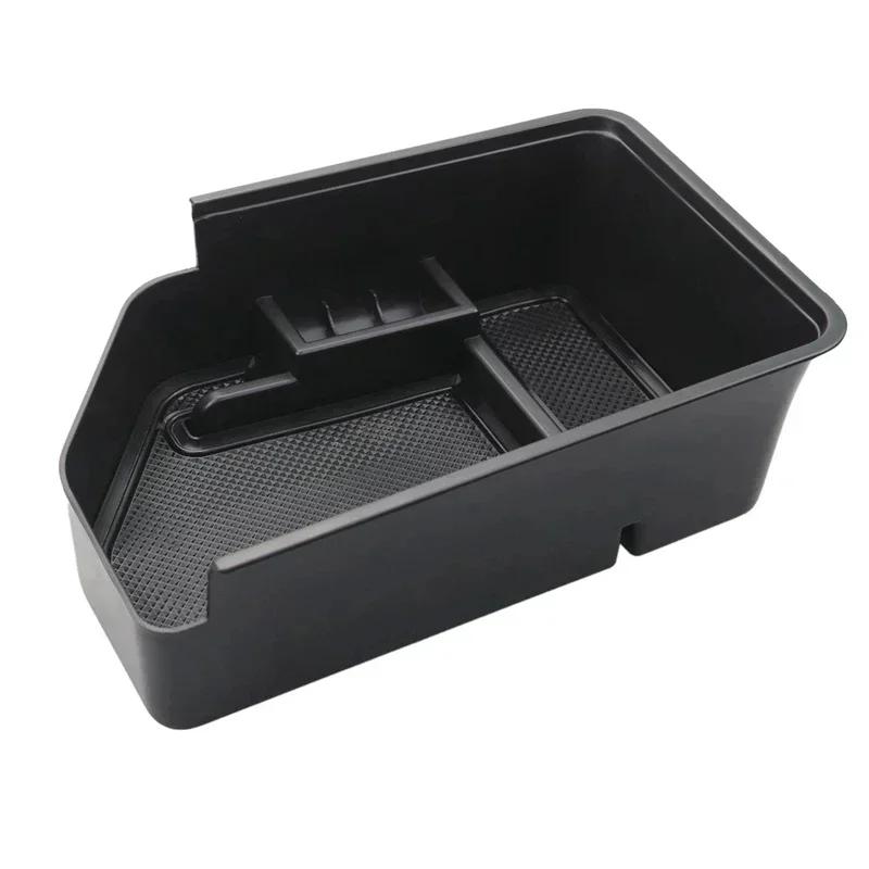 For Kia EV6 - ABS Black Car Armrest Box Tray Organizer Box Mobile Phone Storage Box Car Accessories LHD & RLD