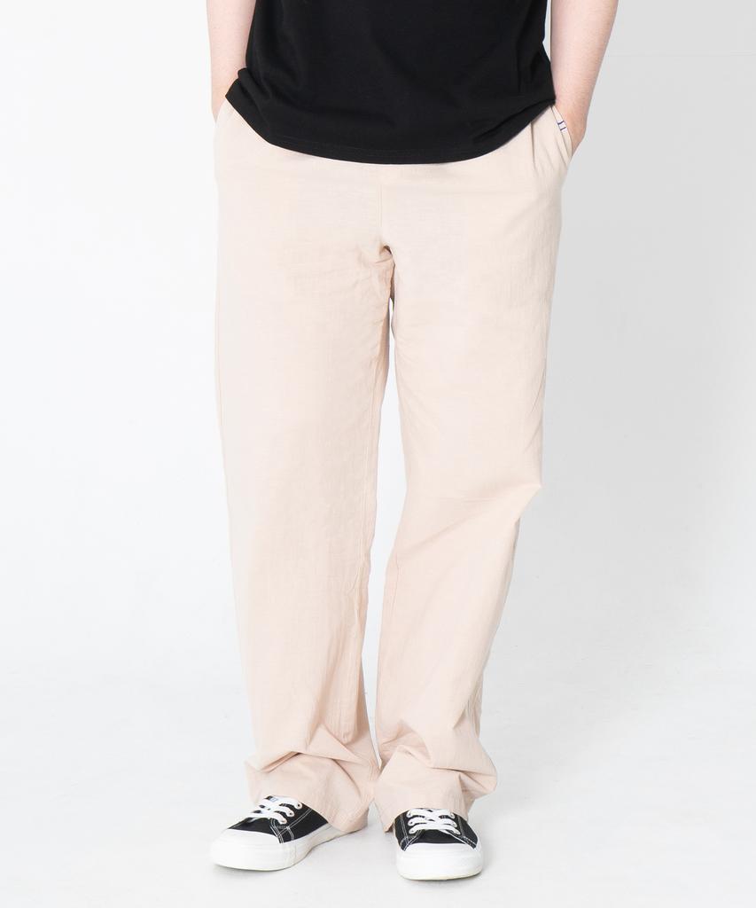 ODD DOT Odd Stitch Linen Pants_Beige