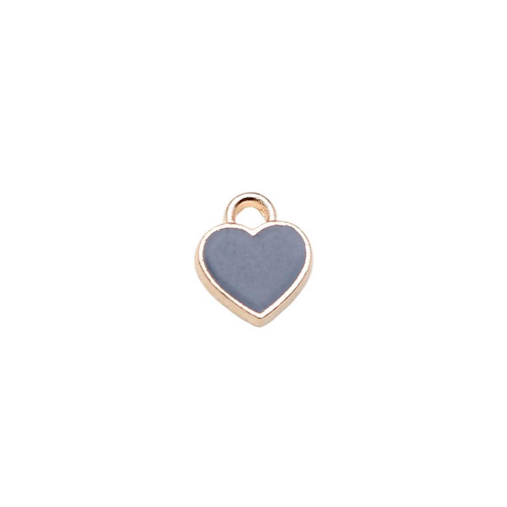 Love Heart Enamel Charms Multi Color Pendants For Romantic Jewelry Component