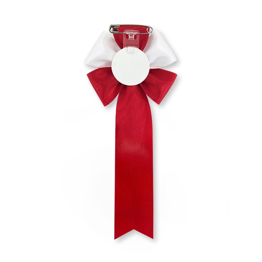 Anstecker für Veranstaltungen aus Band, fünfeckig rot, Zeremonien, Anstecker, Partys, [Set 10]