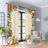 2pcs 2D flat printing Christmas Classic Hot Curtains Christmas Santa Claus Gifts Digital Printed Polyester Drapes Holiday