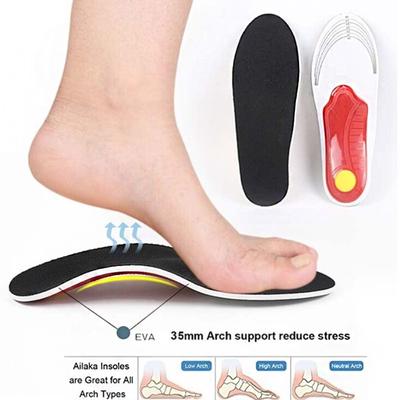 Orthopädische Einlegesohle, Fußgewölbeunterstützung, Plattfüße, Einsätze, Fußpflege bei Plantarfasziitis