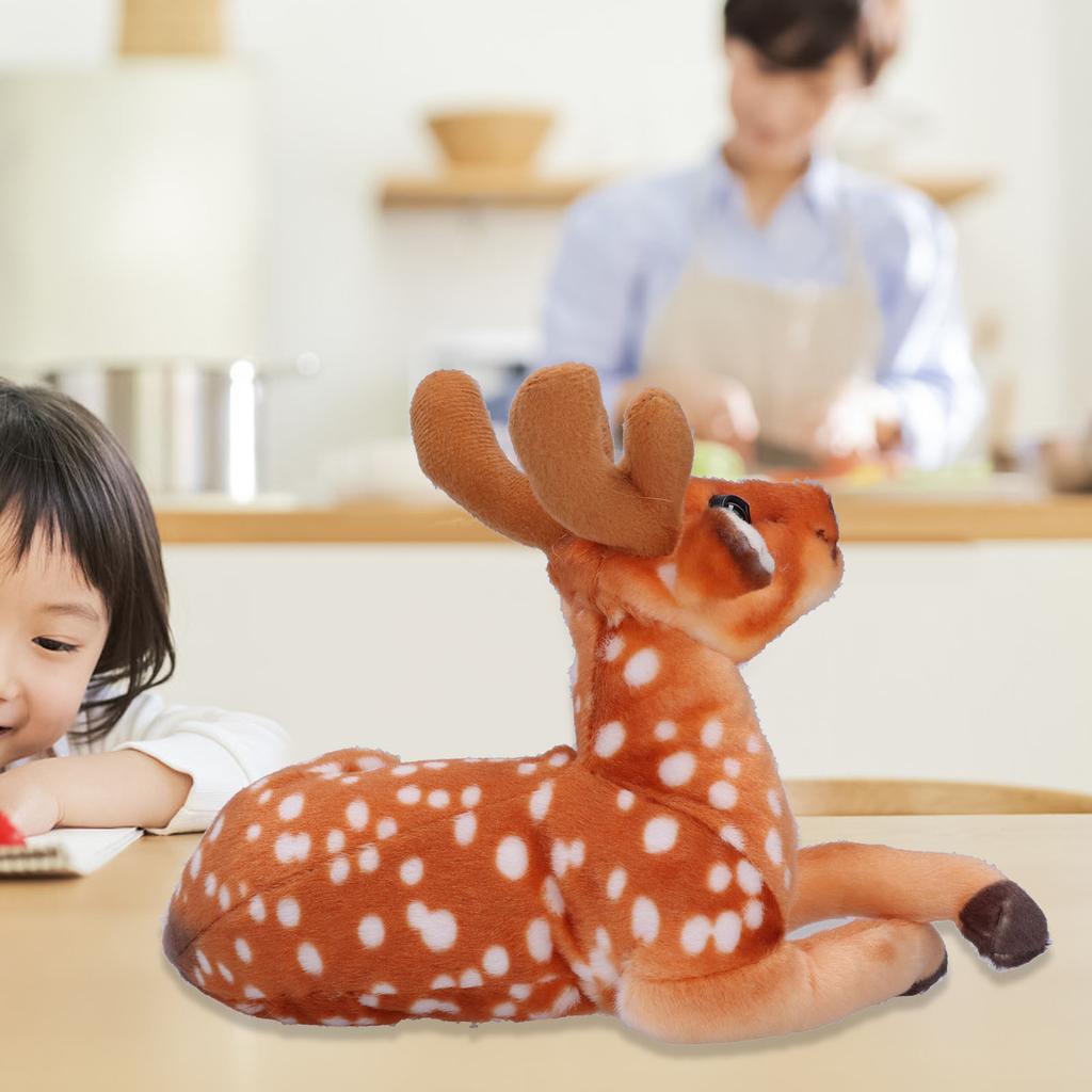 Simulated Sika Deer Plush Toy Garden Decor Animal Stuffed Toy Scene House Patio Ornaments50CM /19.7in