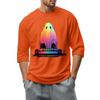 Men'S Round Neck Three-Quarters Sleeve Top Casual Fashion T-Shirt