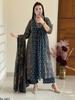Women's Anarkali Cotton Printed Salwar Kameez Indian Bollywood Party Wear Top Tunic Kurti Set