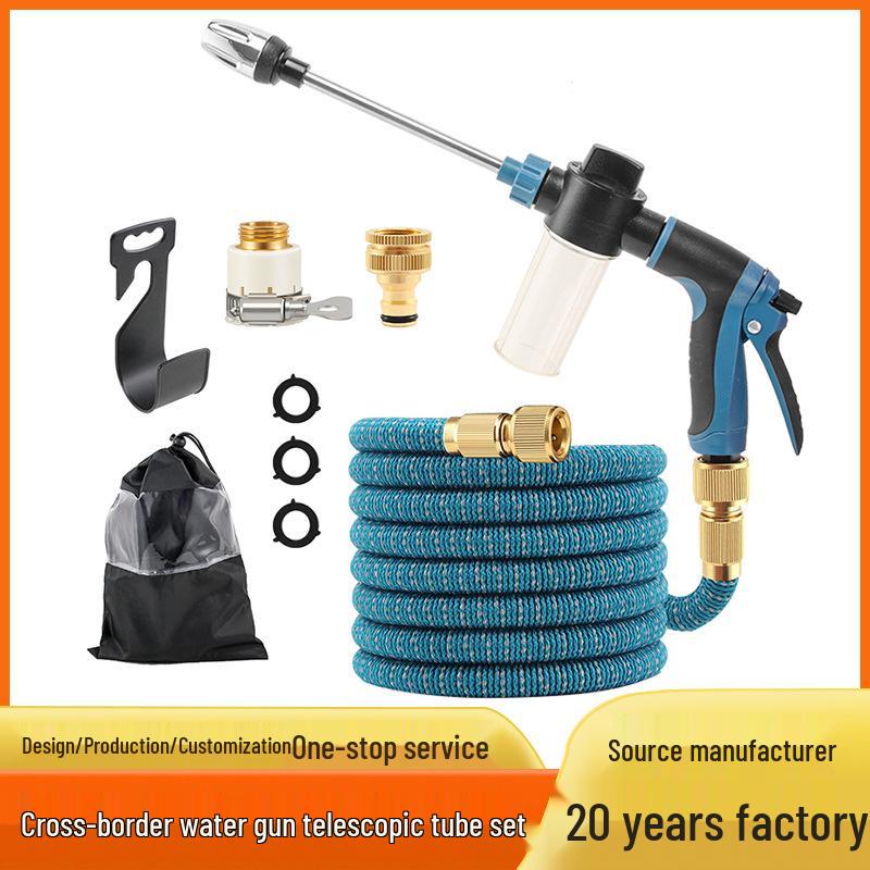 Exclusive Retractable Garden Hose & High-Pressure Water Gun for Gardening & Car Washing