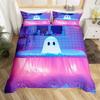 Cute Halloween Ghost Duvet Cover Full Queen Size Whimsigoth Bathroom Decor Comforter Cover Funny Ghosts Of Halloween Bedding Set