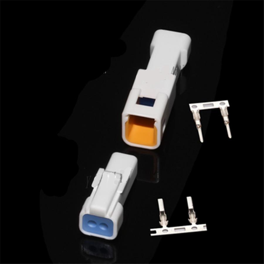 5 Sets 2 Pin Way Male Or Female Automotive Connector Plug Housing Wire Connector Terminal