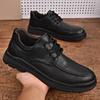 Fashion Black Sneakers For Men Leather Men's Shoes Casual Shoes Outdoor High Quality Non-Slip Breathable Skate Shoes For Male Sneakers