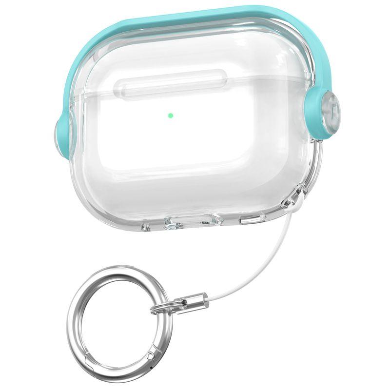 

Wireless Bluetooth Headset Protective Cover Airpods4 Noise Reduction Version Lock Anti-Lost Protective Case Airpods3 Earphone Case Drop-Resistant Apple AirPods 4 Green