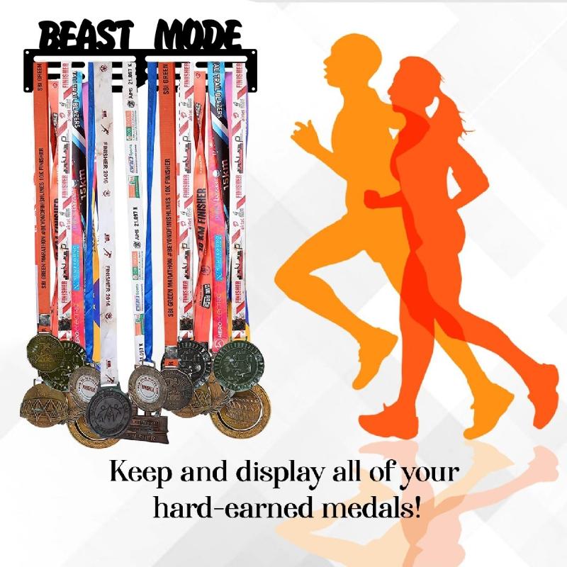 1Pc Rhythmic Gymnastics Medal Hanger Display Female Sports Medal Display Rack Wall Mount Ribbon Display Holder For 40+ Awards