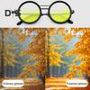 Adjustable Tint Sunglasses for Men Women UV Protection Round Polarized Sunglasses Retro Circle Eyeglass with Gradient Lenses for Beach Driving