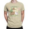 Lustiges Capybara T-Shirt für Männer Niedliches Tier Cool 100% Baumwoll-Tees Rundhals Kurzarm T-Shirt Übergrößen-Tops