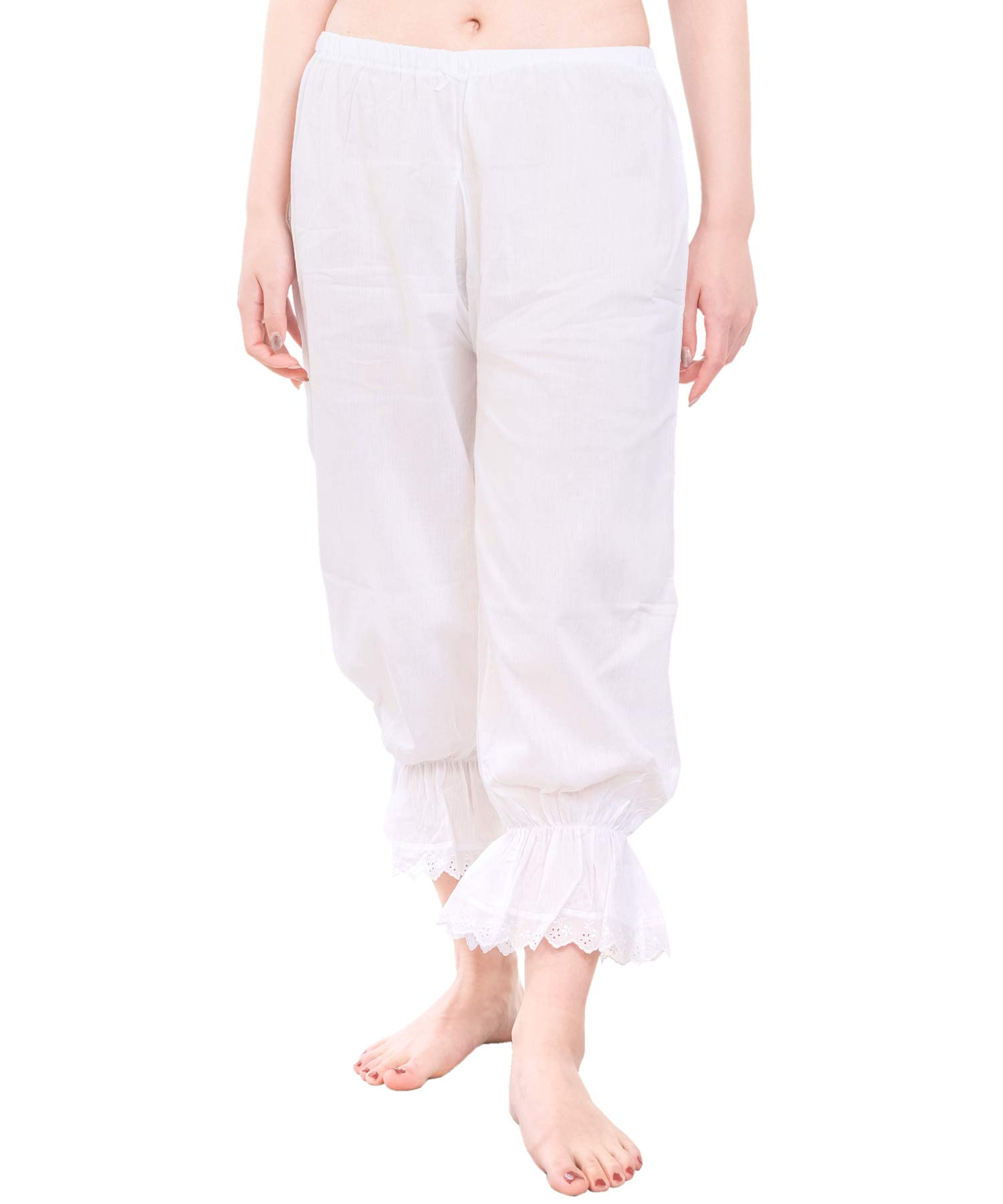 

[SOUBIEN] Soubien Women s Summer UnderskirtKimono Underpants, Azuma Style, White with Lace, Smooth LINE Fabric, Japanese Style Undergarment, Dressing