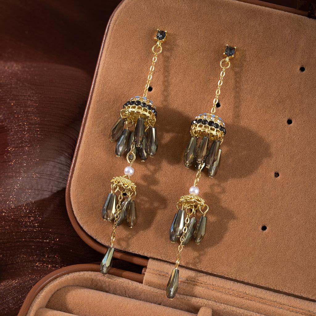 Ethnic Style Bell Fringed Earrings Women'S Fashion Exquisite Design Earrings Earrings Earrings