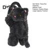 Plush Tissue Box Dispenser Zipper Closure Cartoon Cat Shaped Easy To Install Cute Tissue Box Car Hanging Tissue Organizer