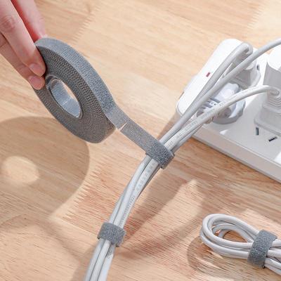 Tearable Velcro Cable Organizer Bundle - 5M: Desktop Wire Management & Fixing Tie