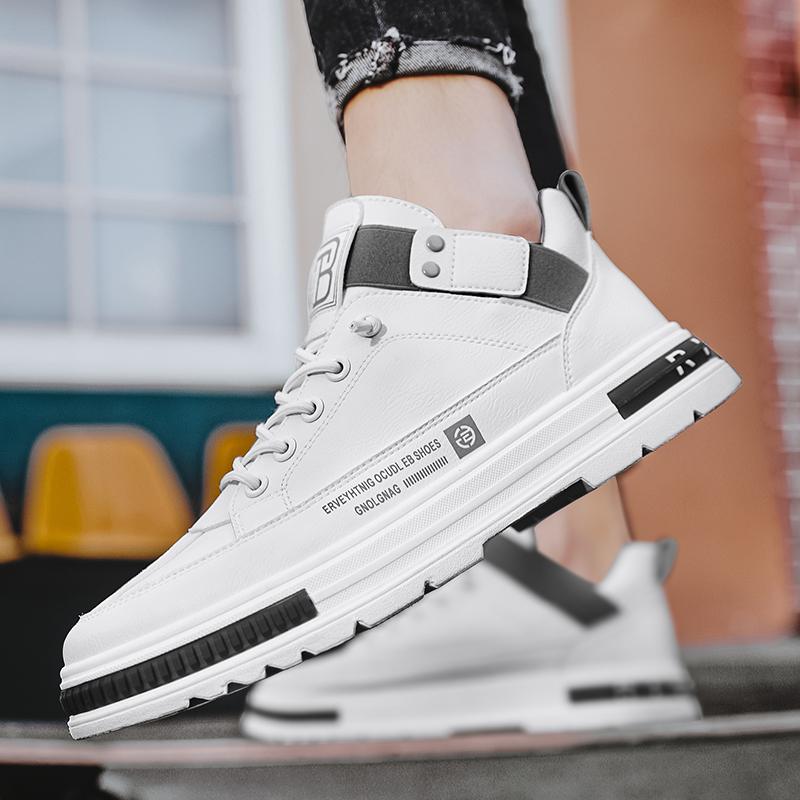 Beige Trend Men Sneakers Outdoor Non-slip Hiking Shoes for Men Comfortable Casual Work Shoes Luxury Platform Men Ankle Boots New