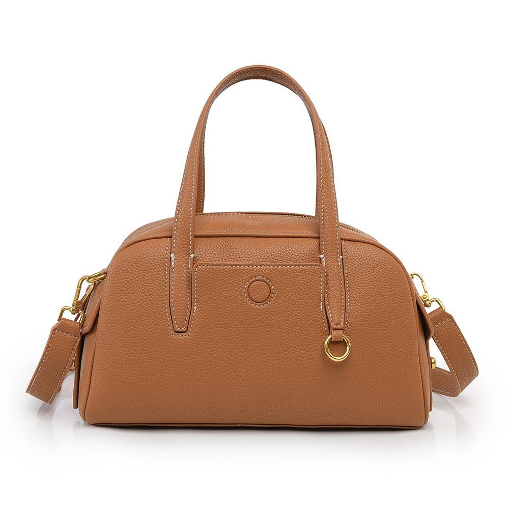 

Модная ретро сумка-боулинг, женская простая вместительная сумка-тоут для通勤, женская сумка премиум-класса