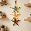 Bathroom And Bedroom Wall Decor Lighted Wooden Fish Starfish Decor Beachy with Warm LEDs Maritime Inspired Home Accessories Coastal Nautical Hanging
