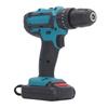 Cordless Drill 2 Gear Speed 38 24 UNF Keyless Chuck Portable Hand Electric Drill with 2 Batteries