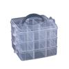 Small Three-Layer 18-Grid Portable Detachable Storage Box Hardware Tool Combination Organizer Box Storage Box