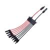 Outdoor Wiring Branch Part for Photovoltaic Cable Extension, Solar Cable Splitter Y Type Cable Joiner with Two Tone Cable Layout Use