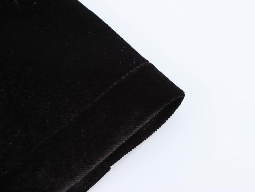 2024 Autumn/Winter High-End Velvet Jumpsuit Dress for Women
