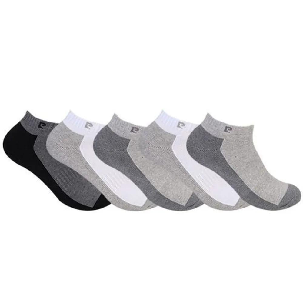 (Pierre Cardin) Men s Sports Pile Socks Two-Tone Pile Sneakers 5 Pairs Men s PC Two-Tone File Sneakers 5 Pairs/26