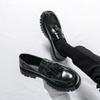 Fashion Business Tassel Loafers Shoes Slip on Casual Thick Bottom Leather Black Dress Party Shoes Boat Loafers For Man Fashion Moccasins