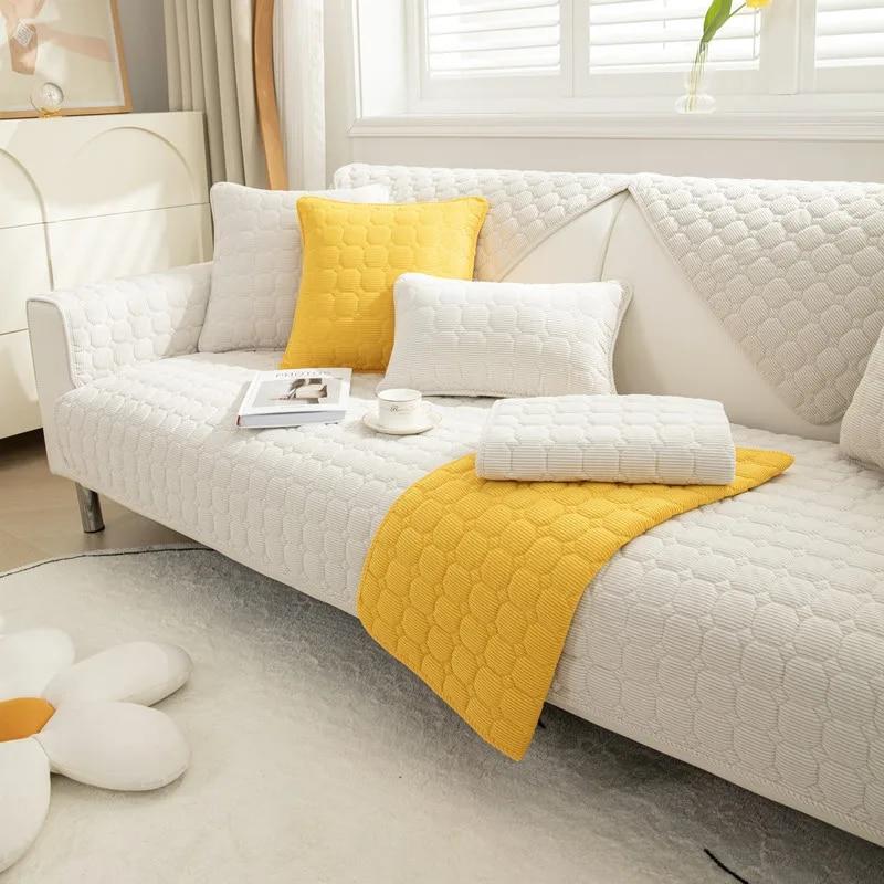 Cord-Sofa-Schonbezüge, moderner Sofabezug für Wohnzimmer, Ecksofa, L-förmiger Stuhlschutz, Couchbezug für 1/2/3/4-Sitzer