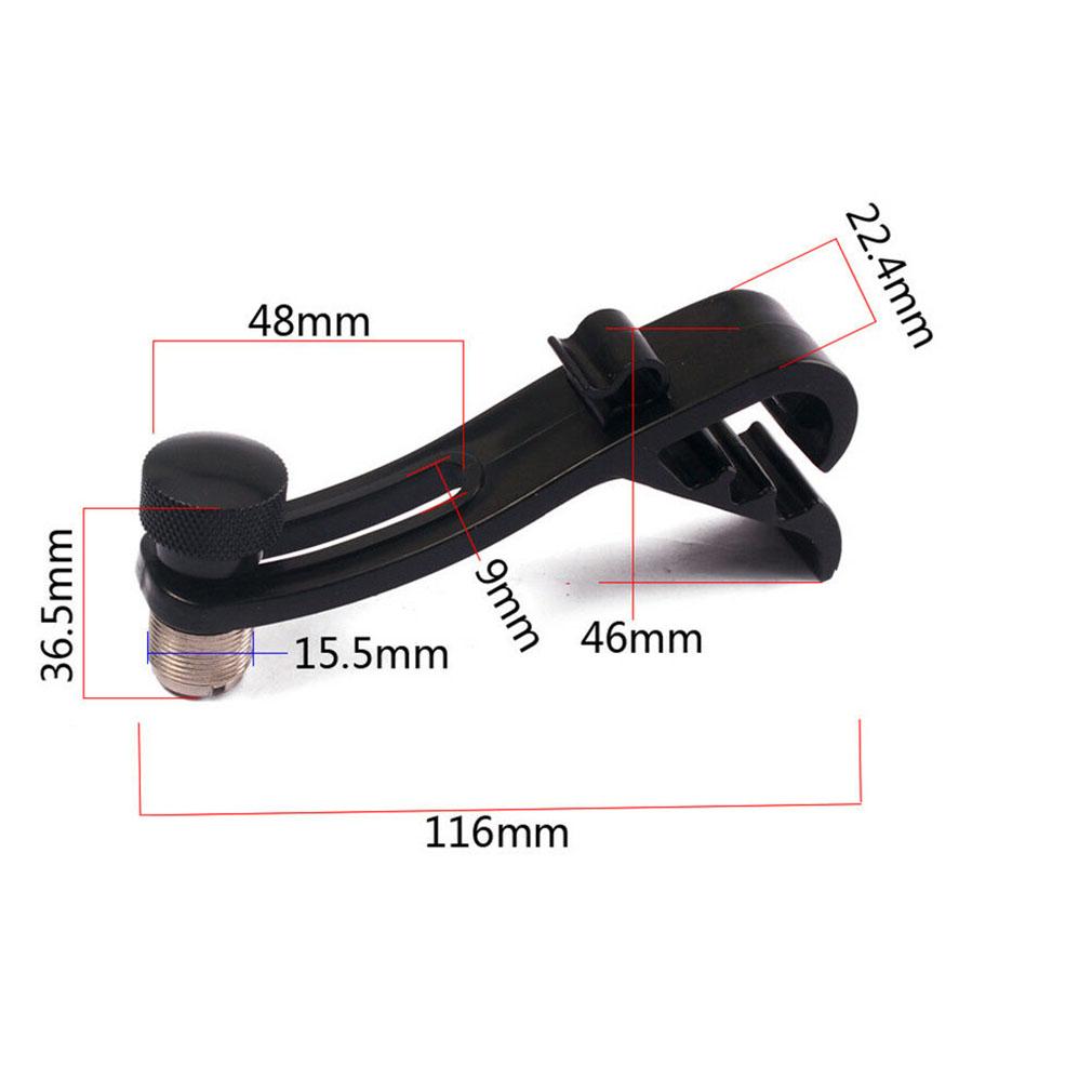 Drum Accessories Percussion Clip Plastic Copper Drum Microphone Rim Clamp Holder Snare Instrument Drum Clips Parts Rim Clips